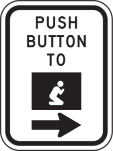 Push button to beg