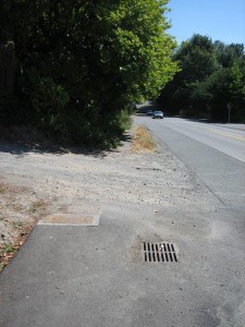 15th Ave NE before walkway construction