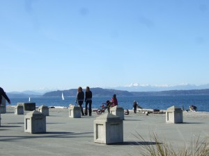 Olympic Mountains from Alki Beach