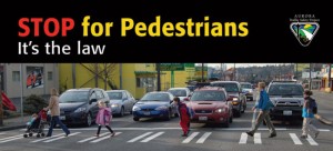 STOP for Pedestrians billboard design