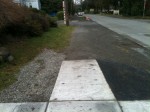 Asphalt walkway on 15th Ave NE